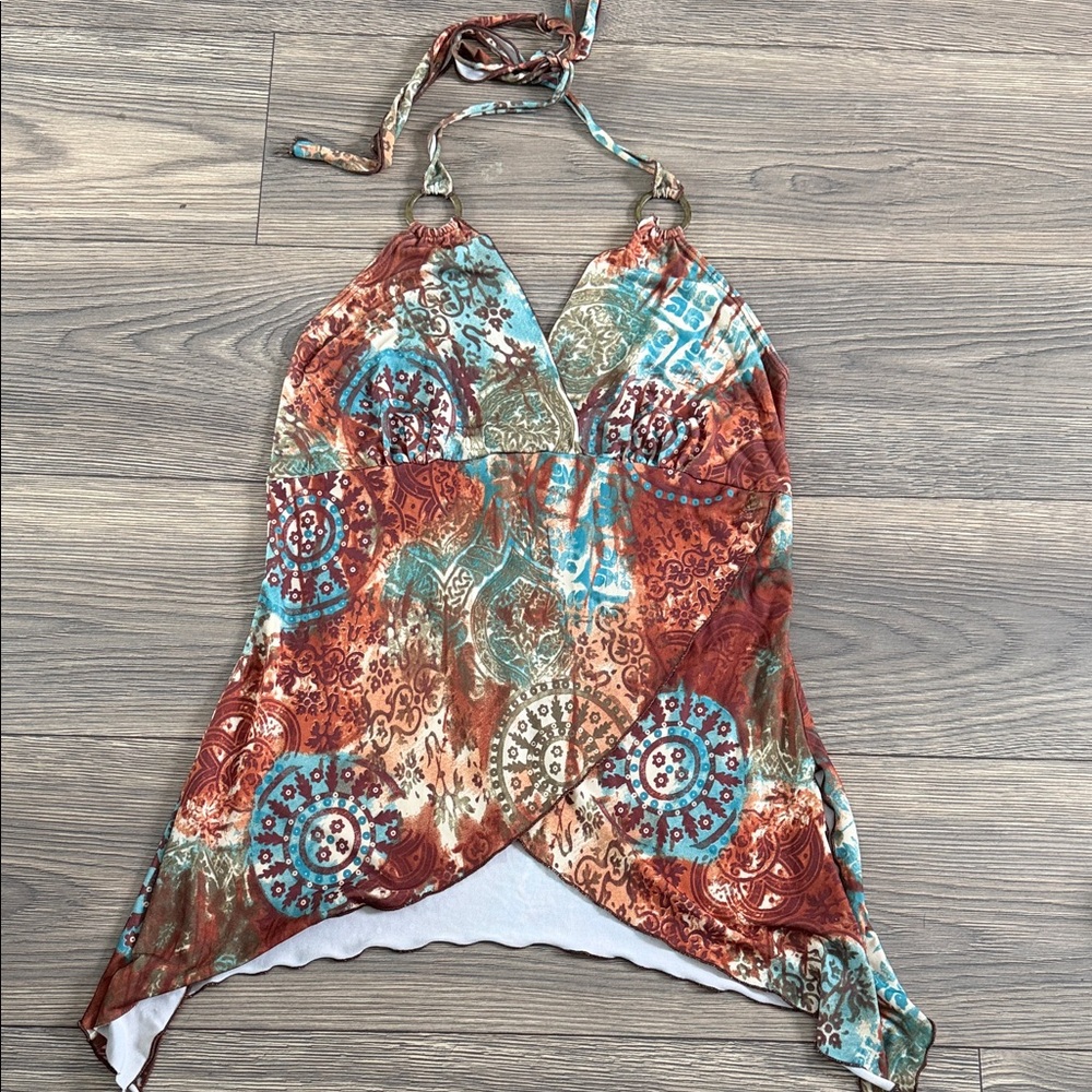 Colorful Bohemian Halter Top